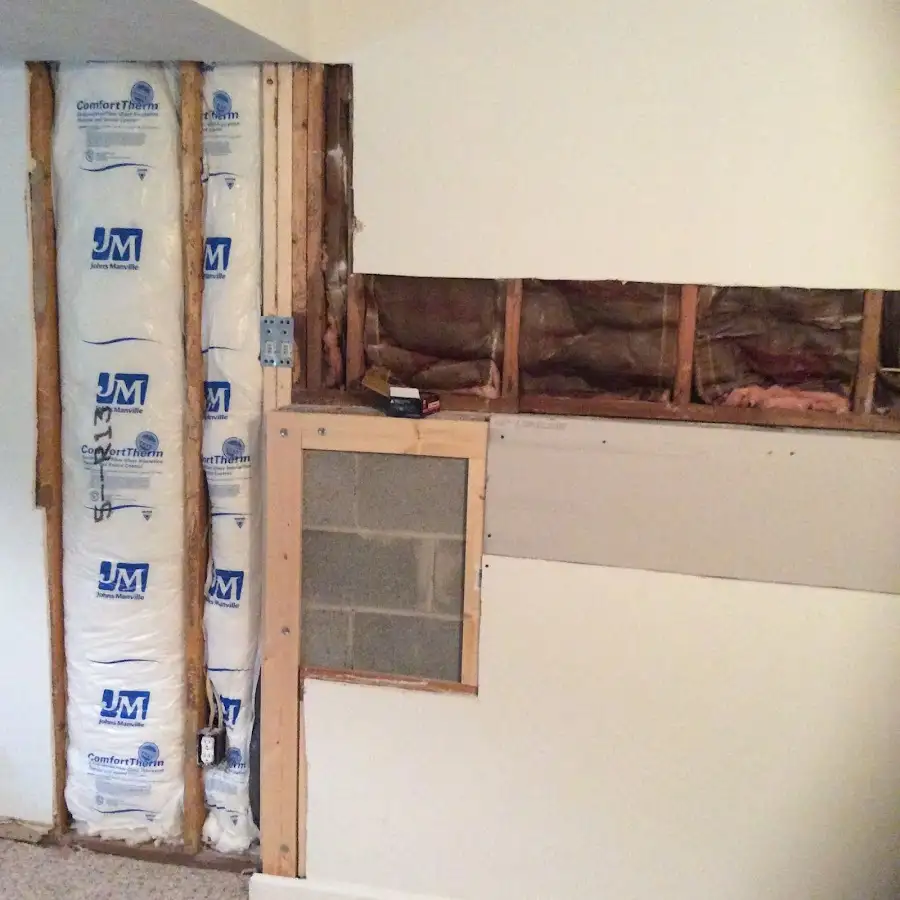 Wall insulation replacement during Structural Drying in Diamond Springs